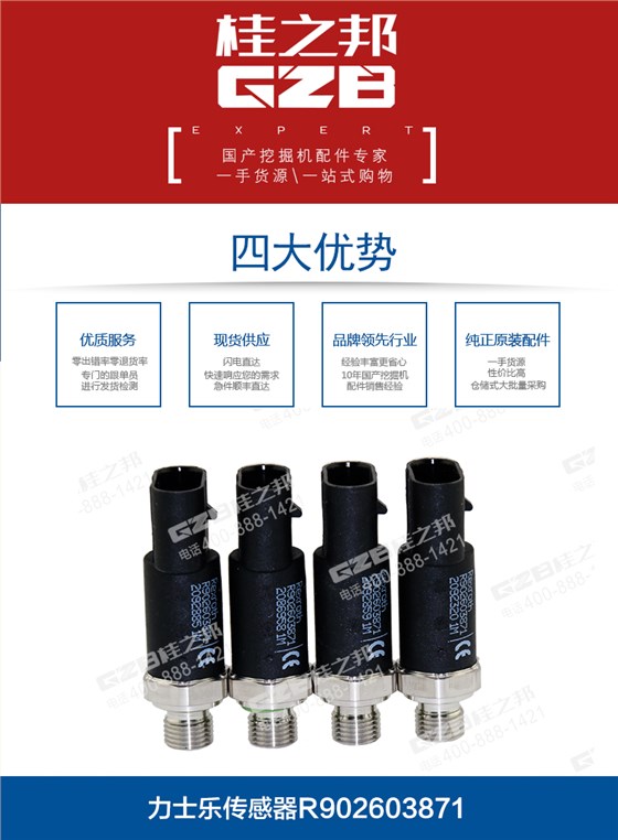 龍工挖掘機傳感器60980003929