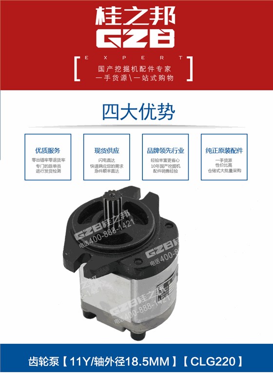 柳工挖機先導泵