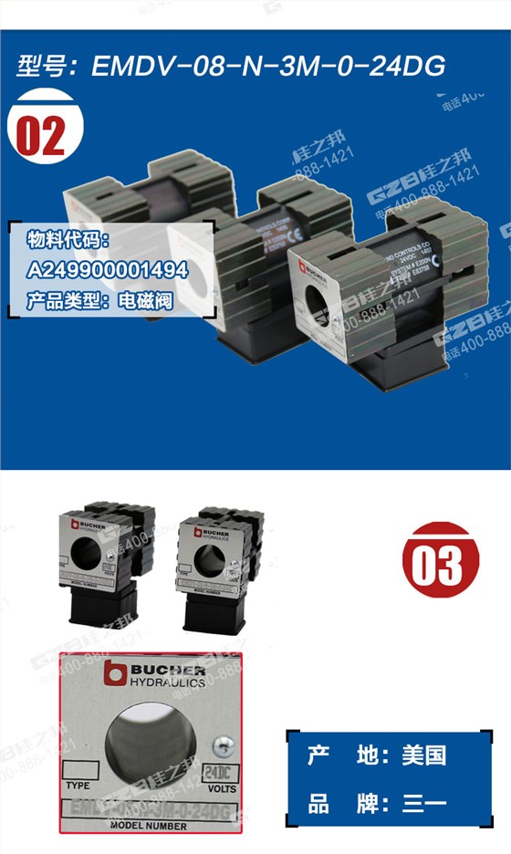 三一挖掘機(jī)電磁閥線(xiàn)圈
