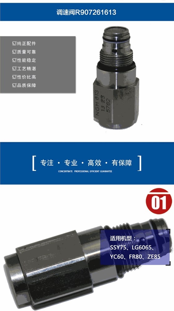 三一75挖掘機調速閥