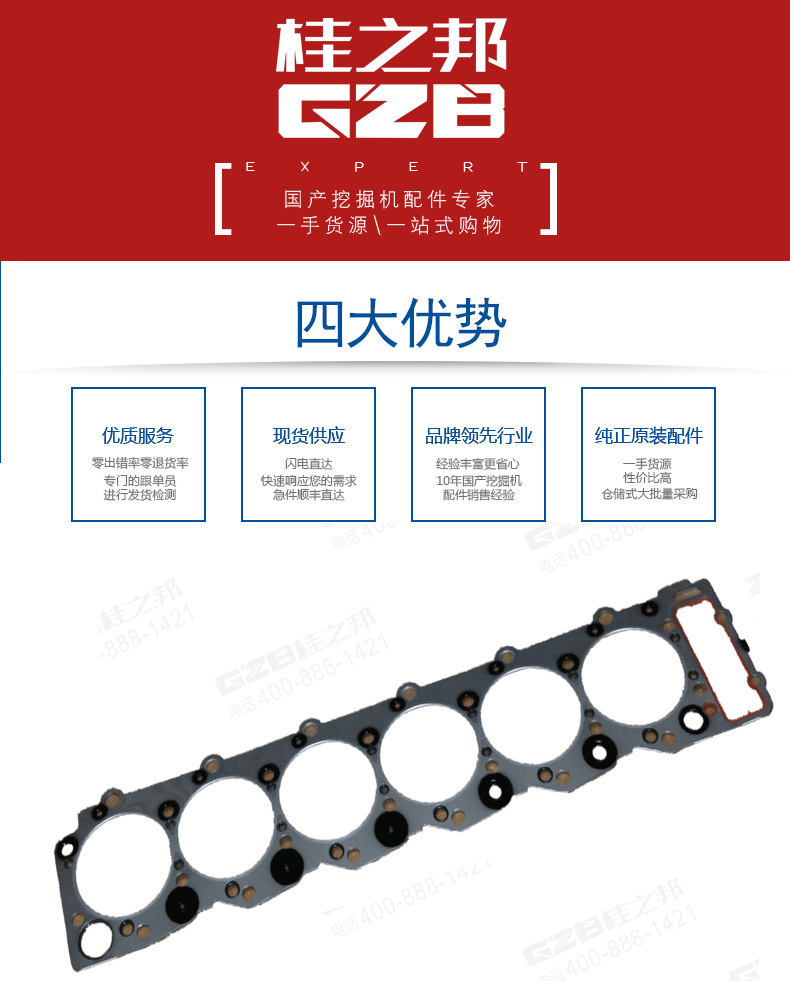 三一挖掘機氣缸墊