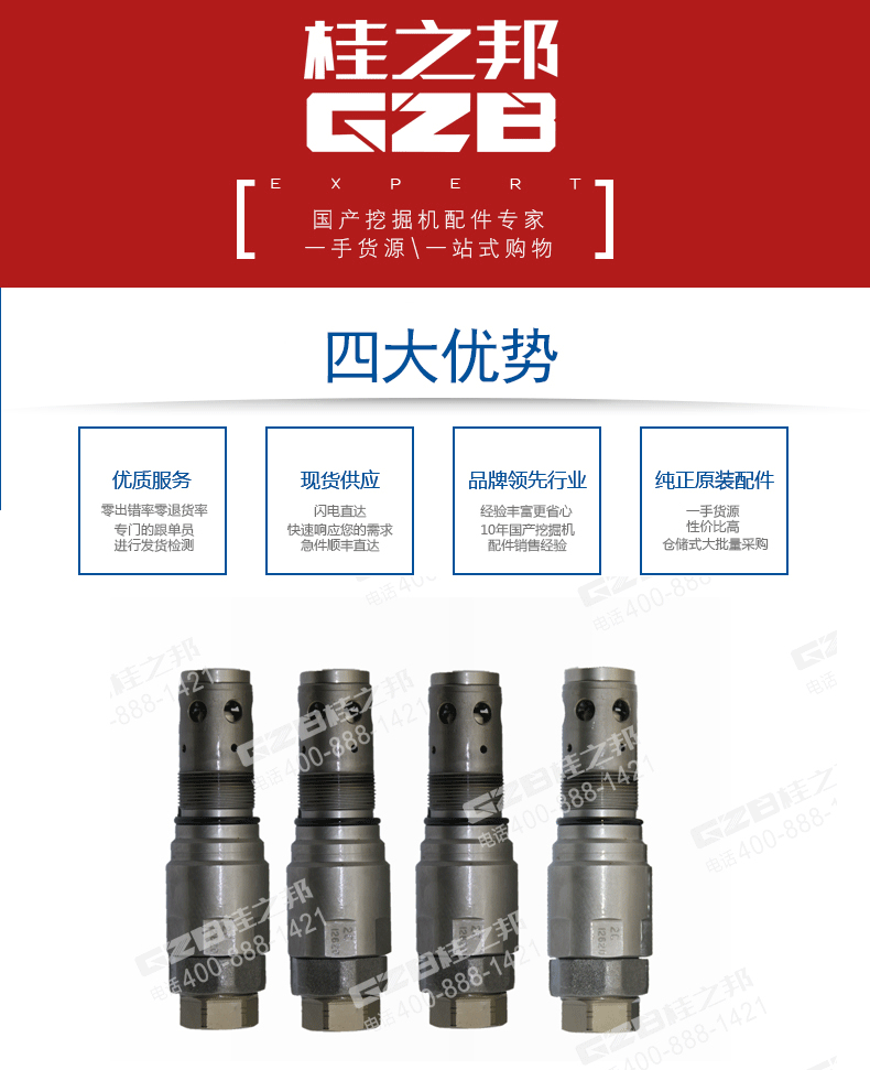 徐工挖掘機回轉溢流閥