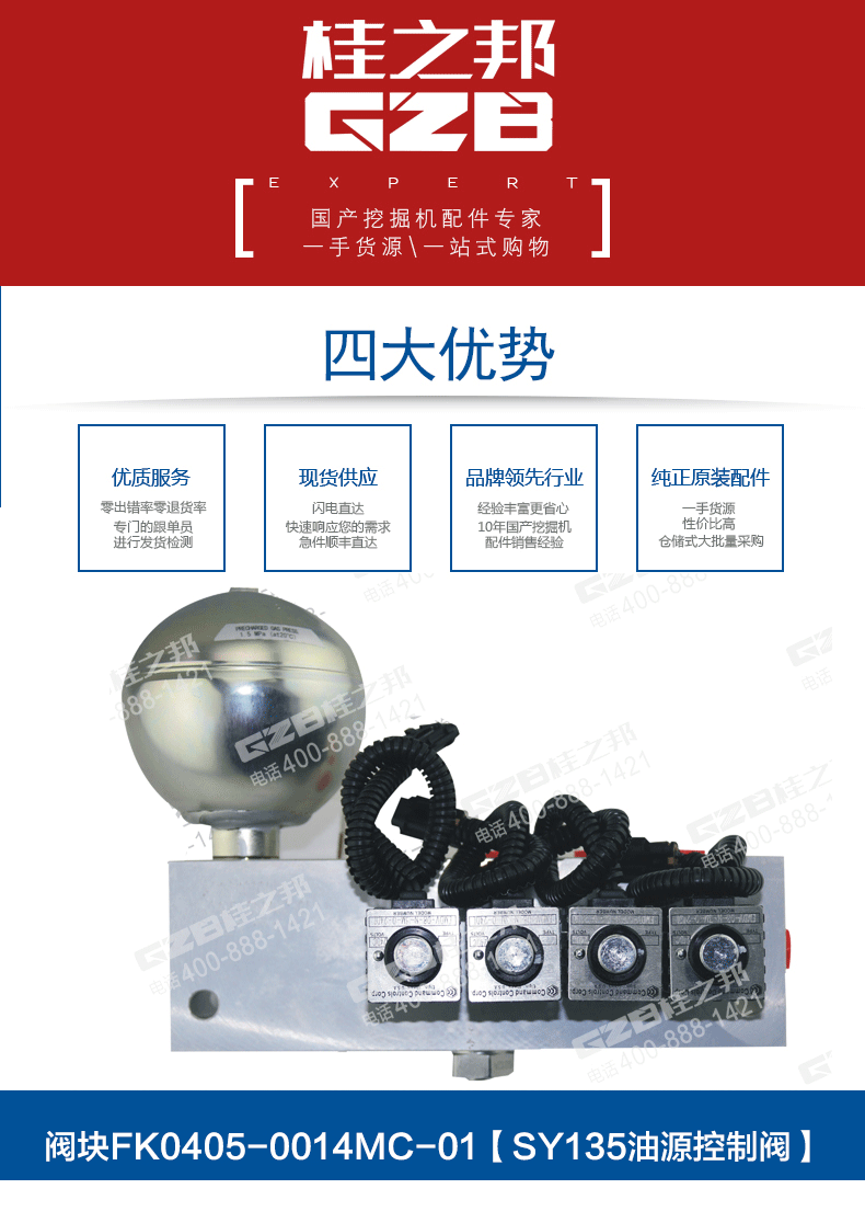 三一挖掘機油源閥塊