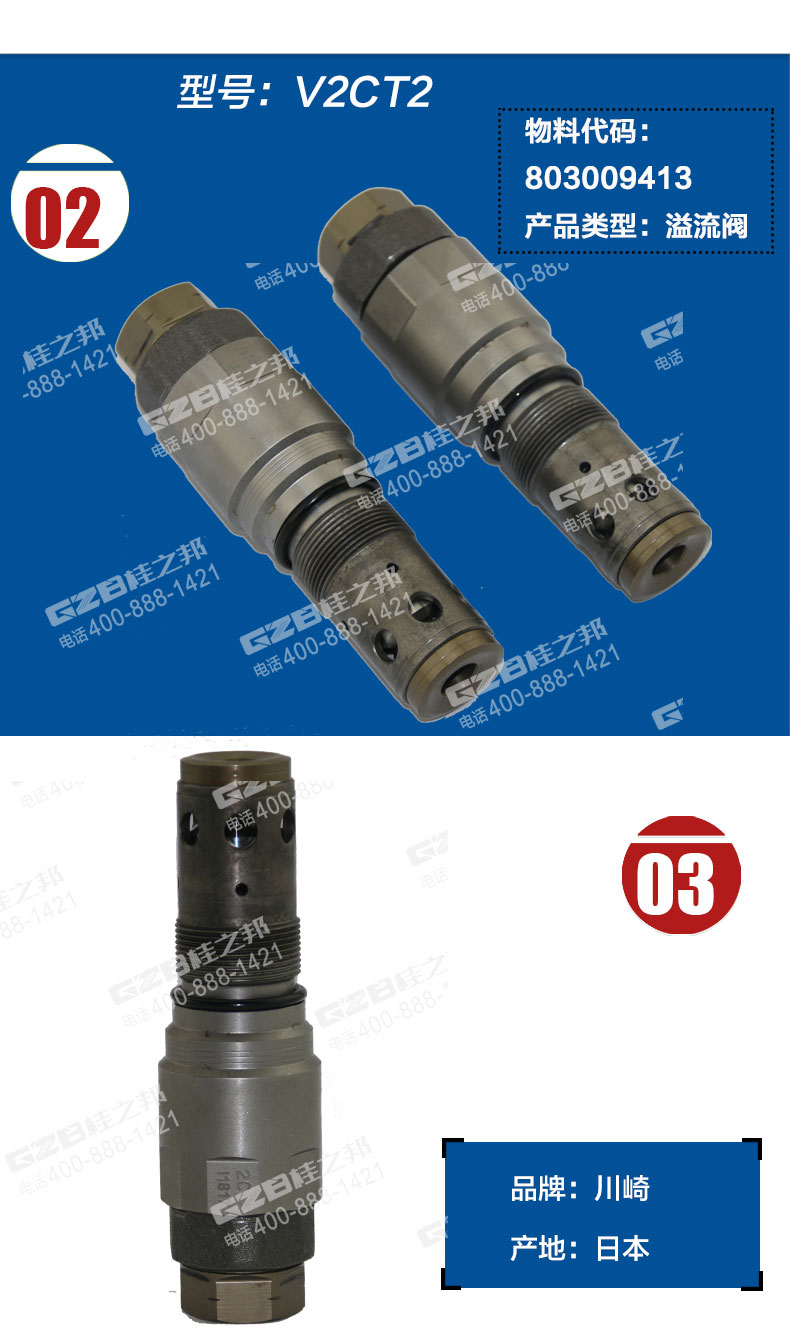 挖掘機回轉溢流閥