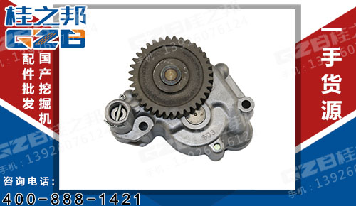 三一SY205挖掘機三菱機油泵總成 三一挖機配件