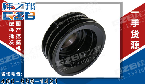 哪里找三一SY215挖掘機三菱發動機曲軸皮帶輪 三一挖機配件