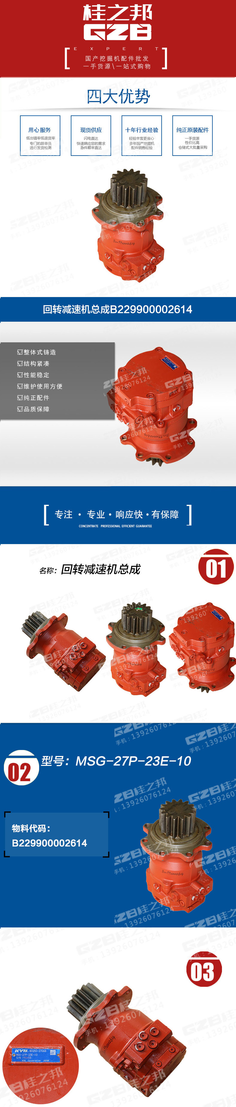 回轉減速機總成